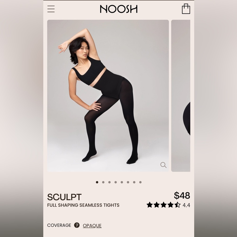 Noosh SCULPT tights in opaque black L/XL